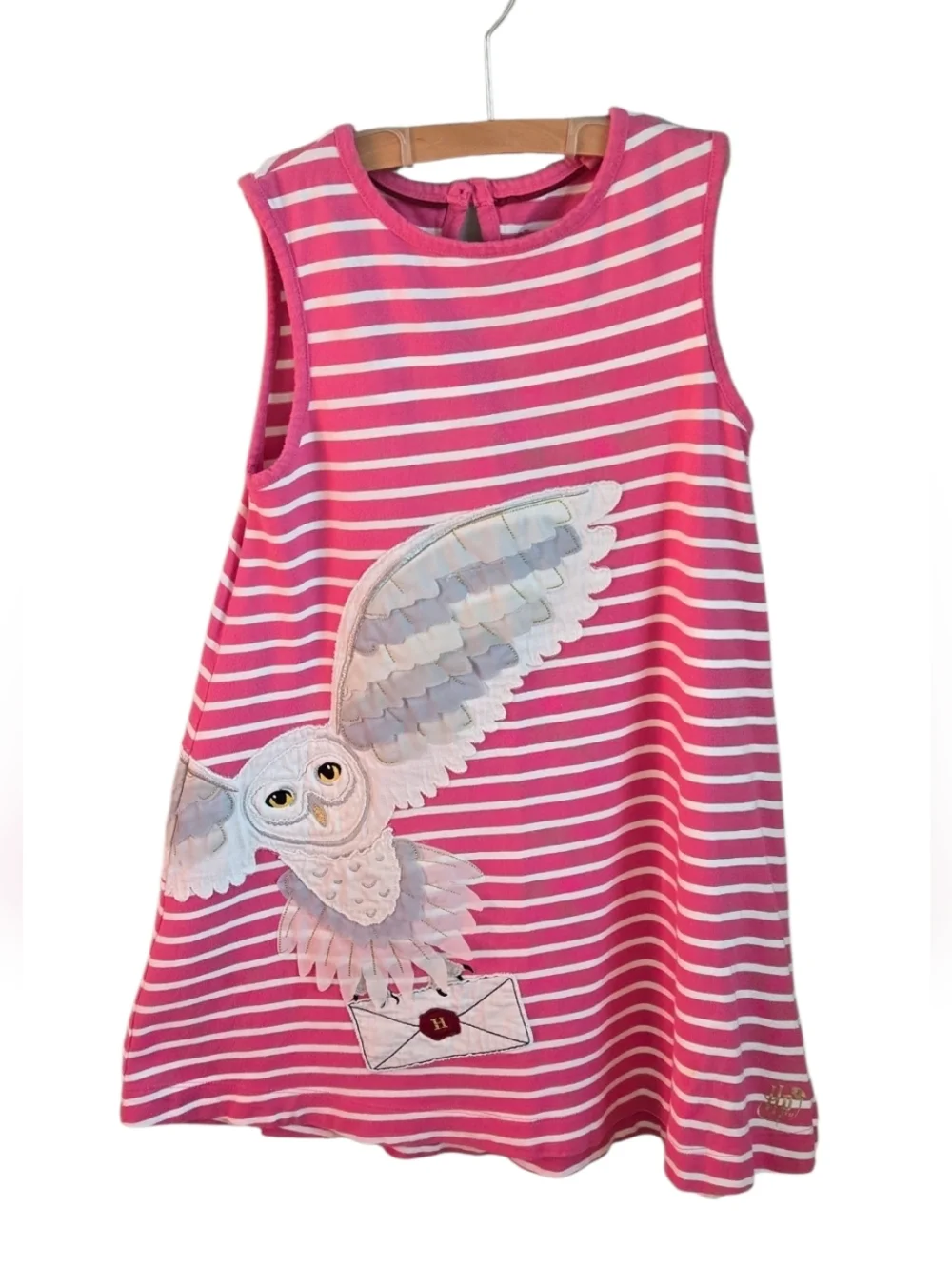 Mini Boden Harry Potter Hedwig Dress Sz 6/7 - Picture 5 of 8
